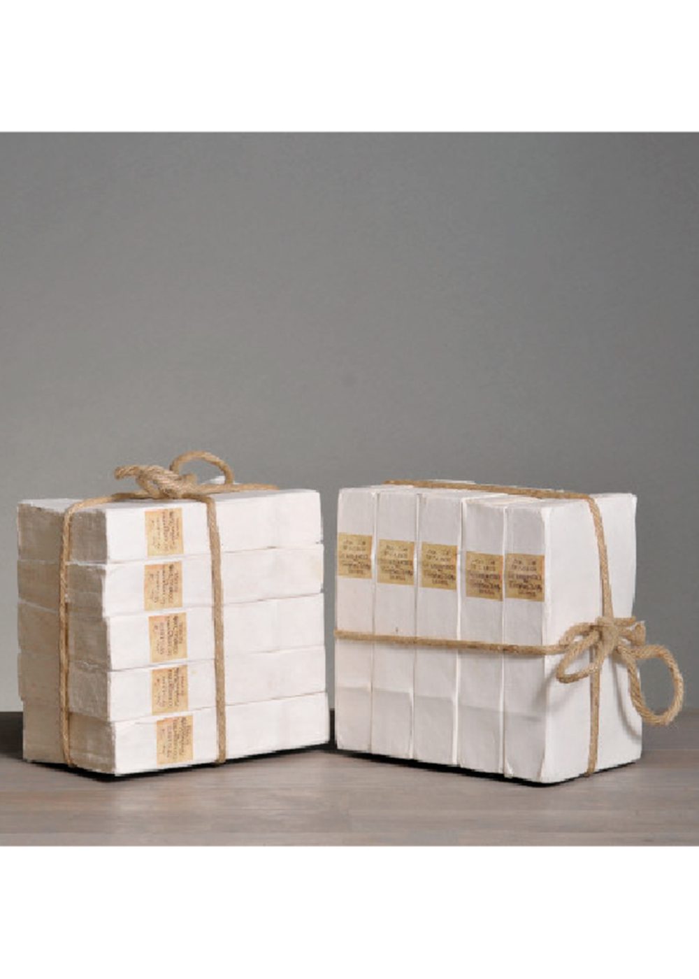 Set of decorative books white